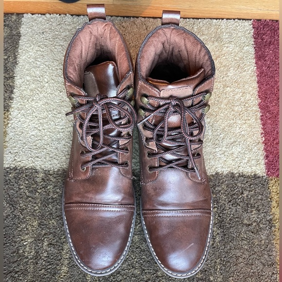 Men’s Brown lace-up boots - Picture 8 of 8